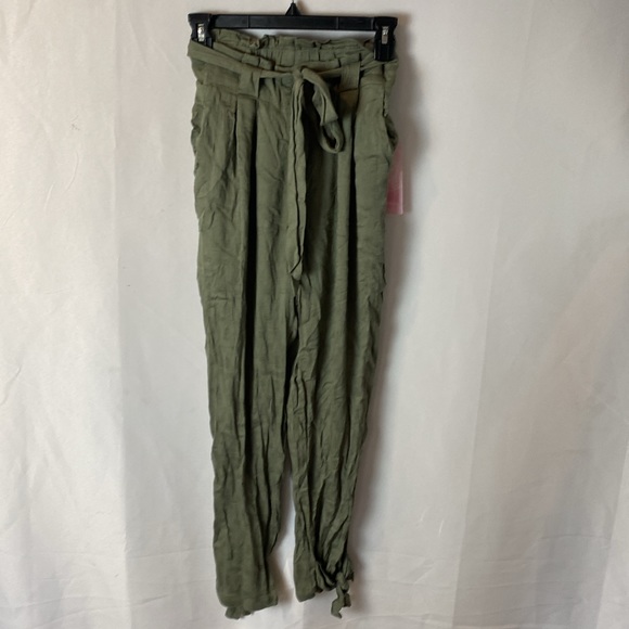 Onetheland Hyfve Green Paperbag Pants Size Small NWT - Picture 2 of 10
